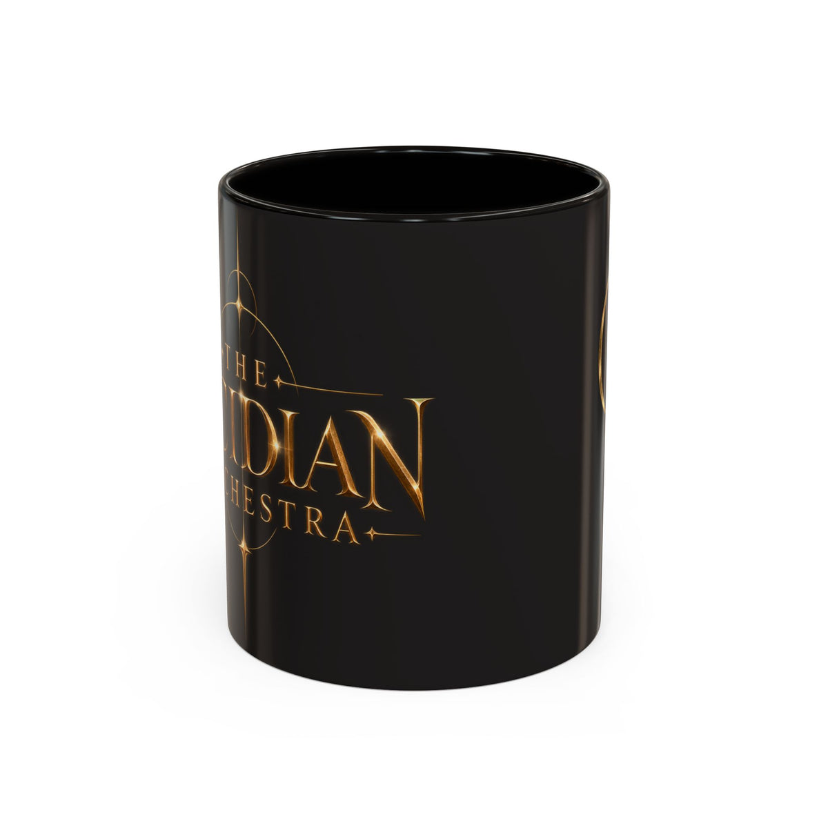Black Gold Logo Mug — 11oz Ceramic Coffee Cup