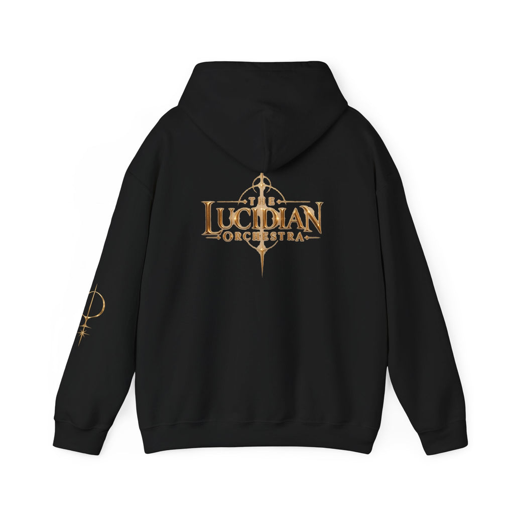 Lucidian Orchestra Logo Hoodie — Symphonic Metal Band Hoodie