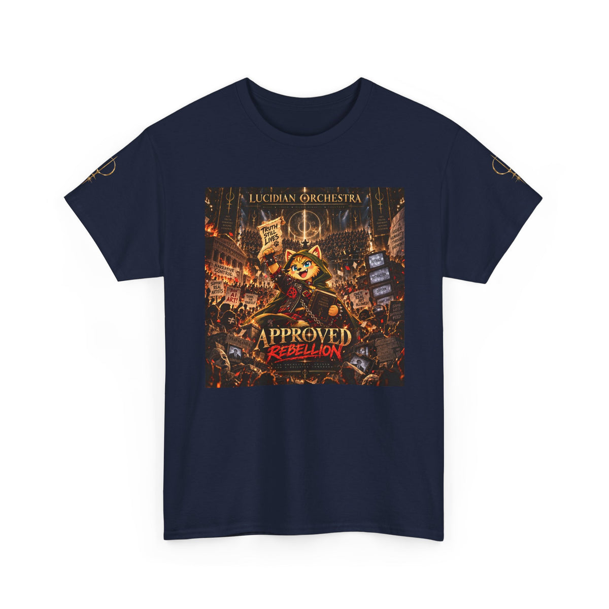 Approved Rebellion Band Tee — Lucidian Orchestra Concert Shirt