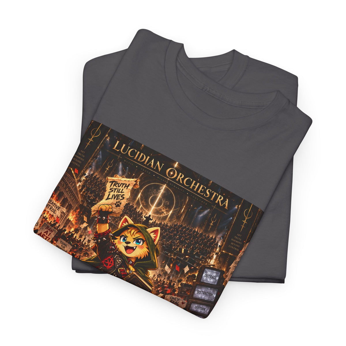 Approved Rebellion Band Tee — Lucidian Orchestra Concert Shirt