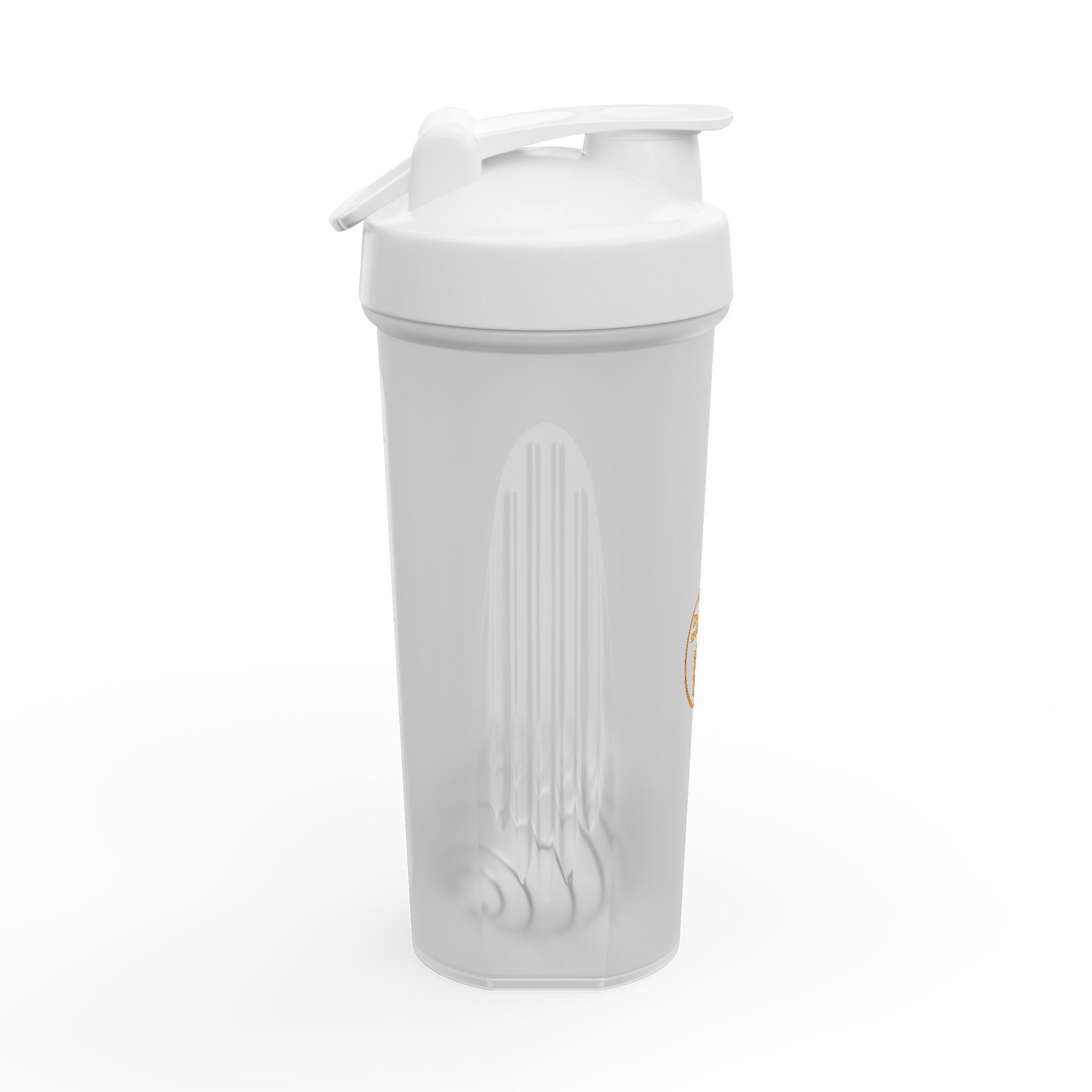 Protein Shaker Bottle with Gold Crest Logo — Gym Blender Bottle for Fitness & Supplements
