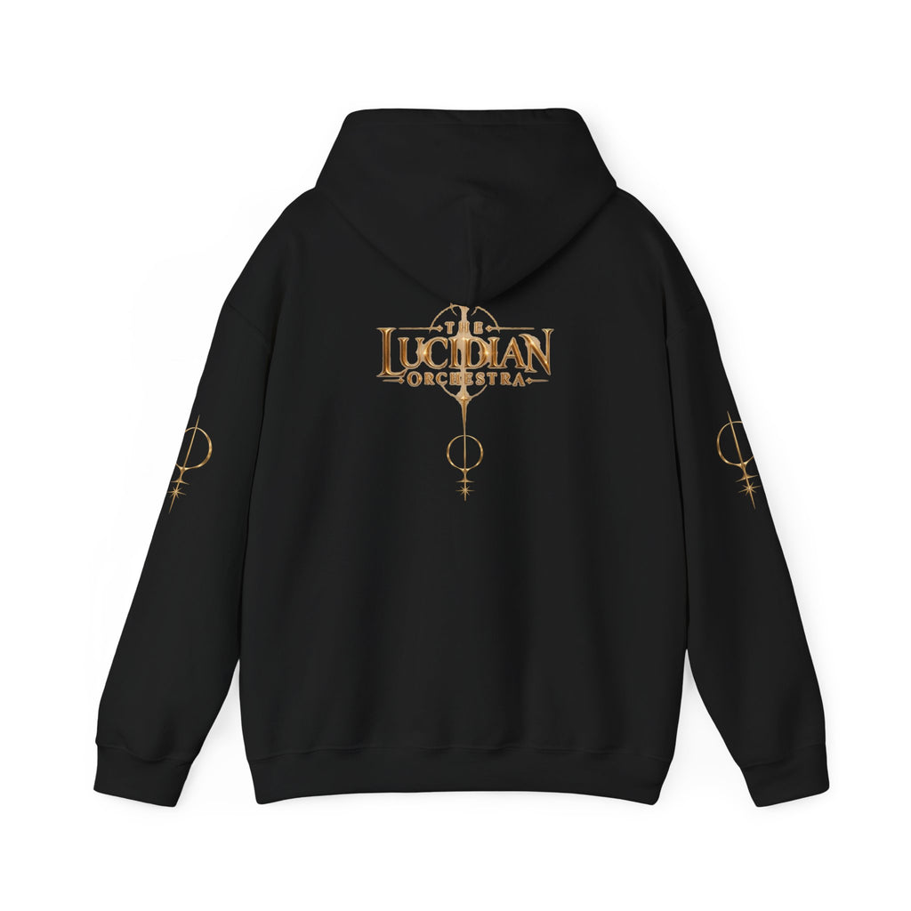 Lucidian Orchestra Band Hoodie – Gothic Candlelit Album Art Pullover
