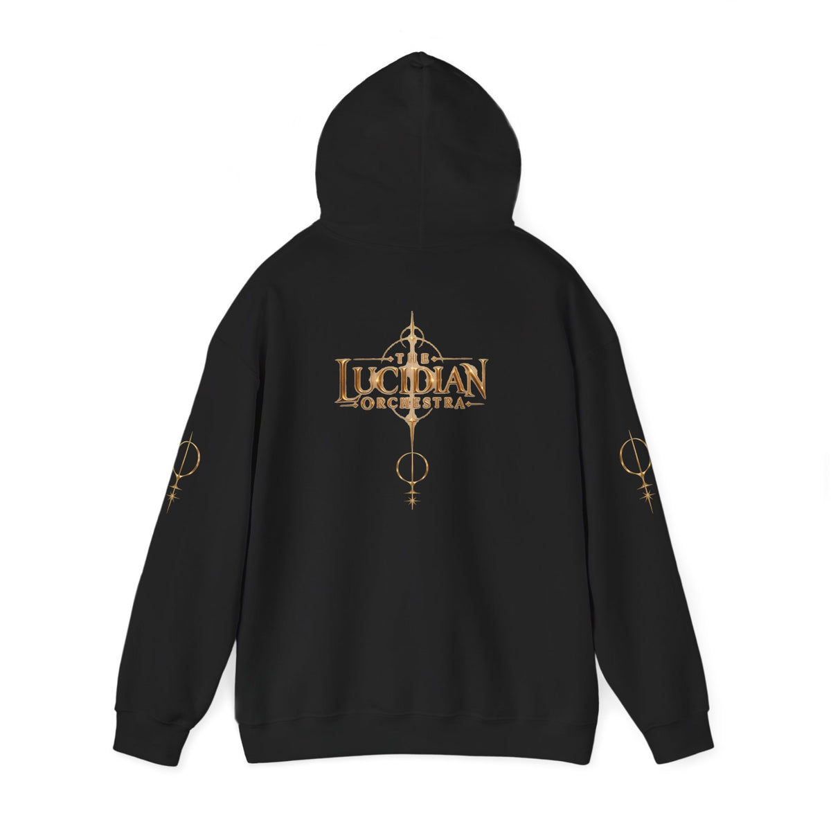 Lucidian Orchestra Band Hoodie – Gothic Candlelit Album Art Pullover