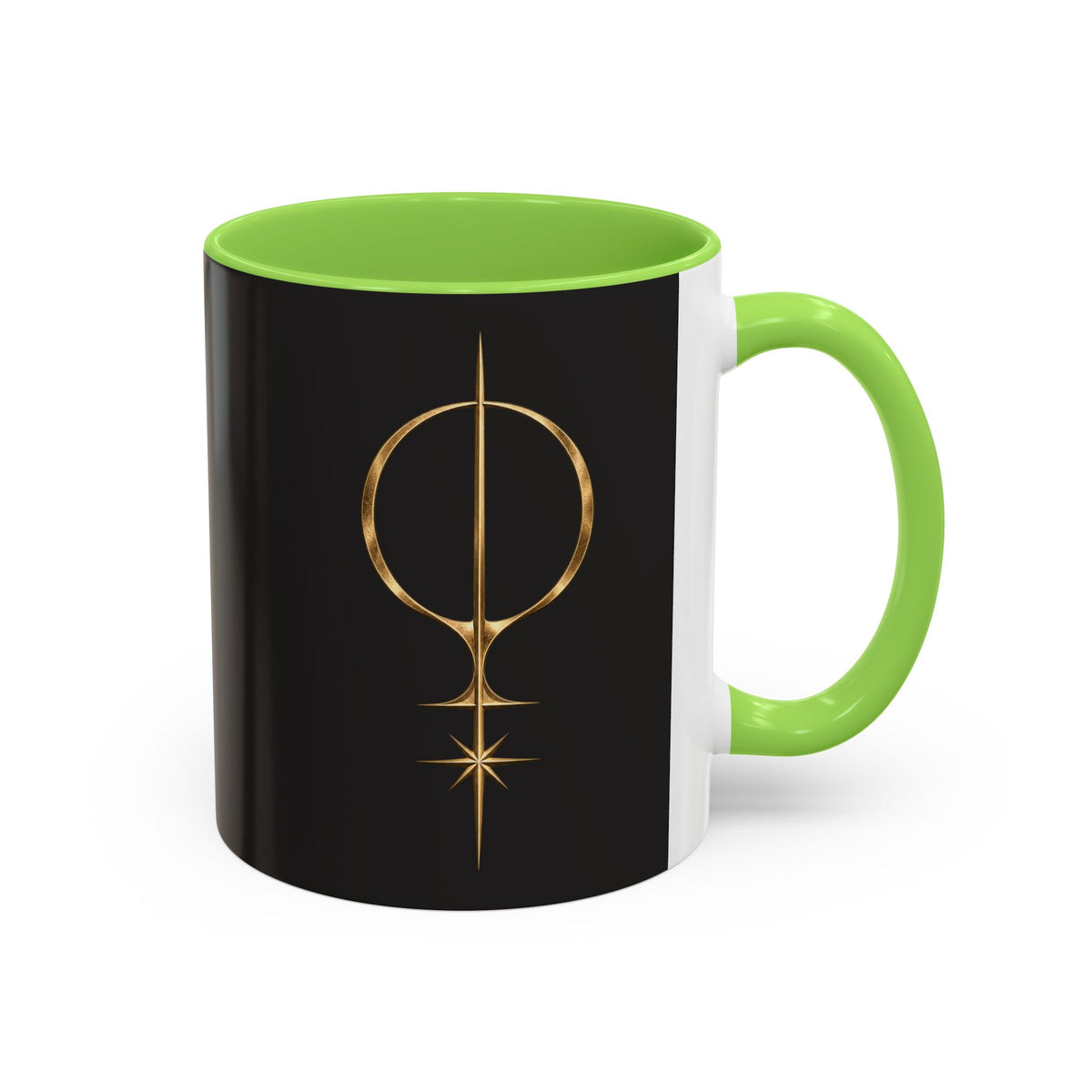 Black Gold Logo Mug — 11oz Ceramic Coffee Cup