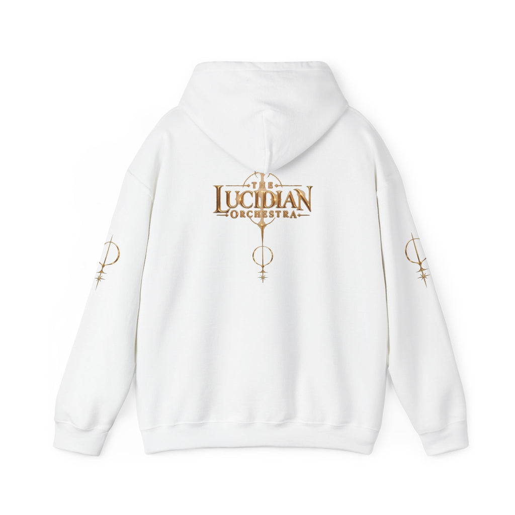 Lucidian Orchestra Band Hoodie – Gothic Candlelit Album Art Pullover