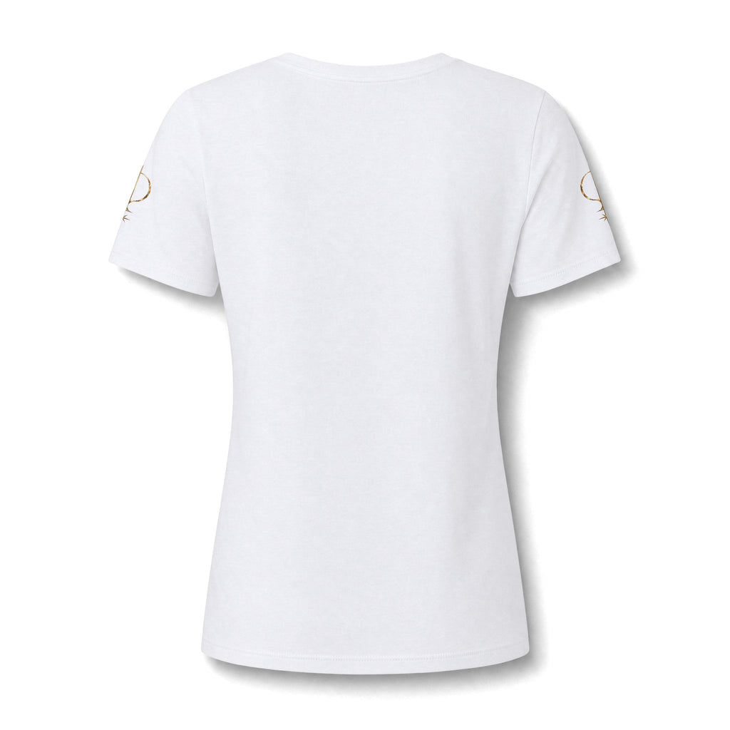 Lucidian Orchestra Women's V-Neck Tee — Elegant Music Logo Tee