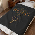 The Lucidian Orchestra Velveteen Plush Blanket – Gold Emblem Cozy Throw