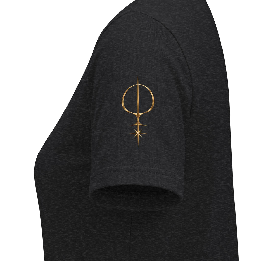 Lucidian Orchestra Women's V-Neck Tee — Elegant Music Logo Tee