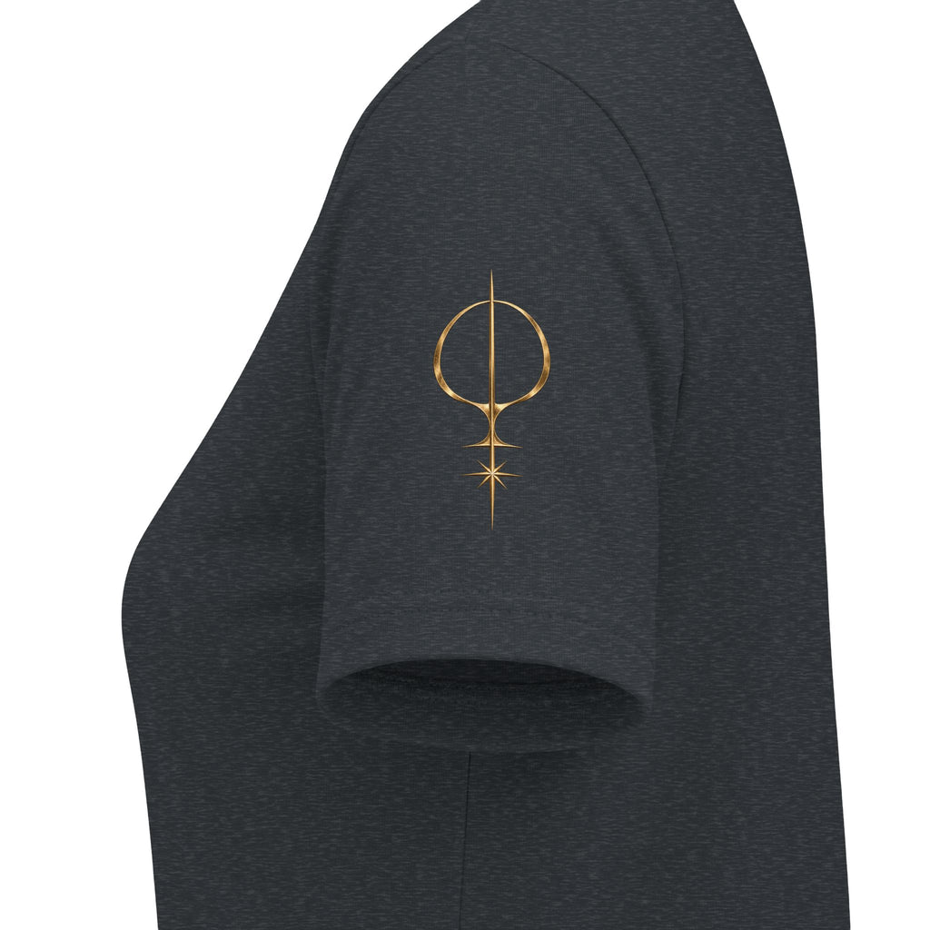 Lucidian Orchestra Women's V-Neck Tee — Elegant Music Logo Tee