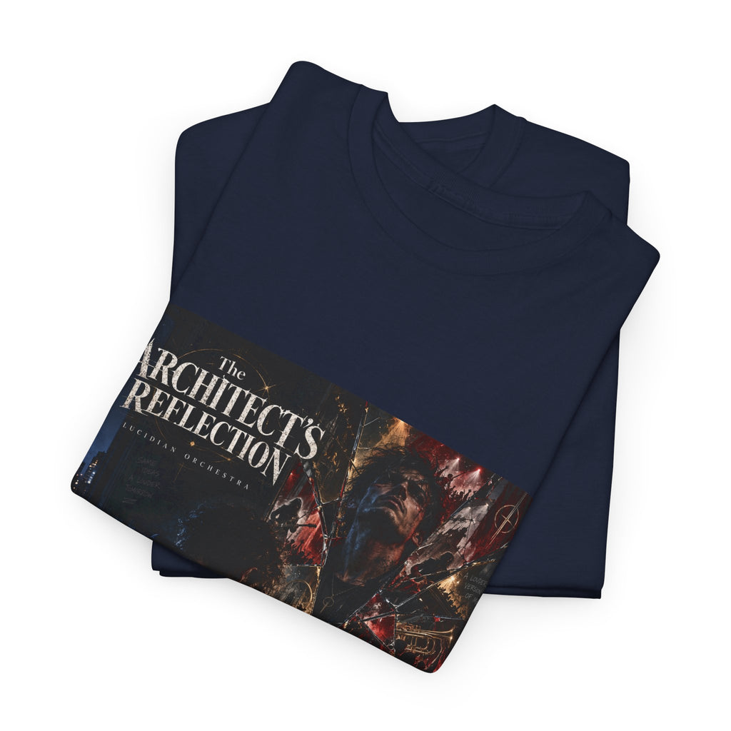 The Architect’s Reflection Band Tee — Dark Industrial Album Art T-Shirt