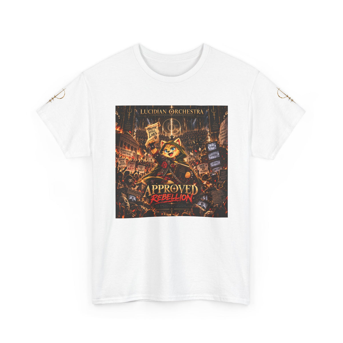 Approved Rebellion Band Tee — Lucidian Orchestra Concert Shirt