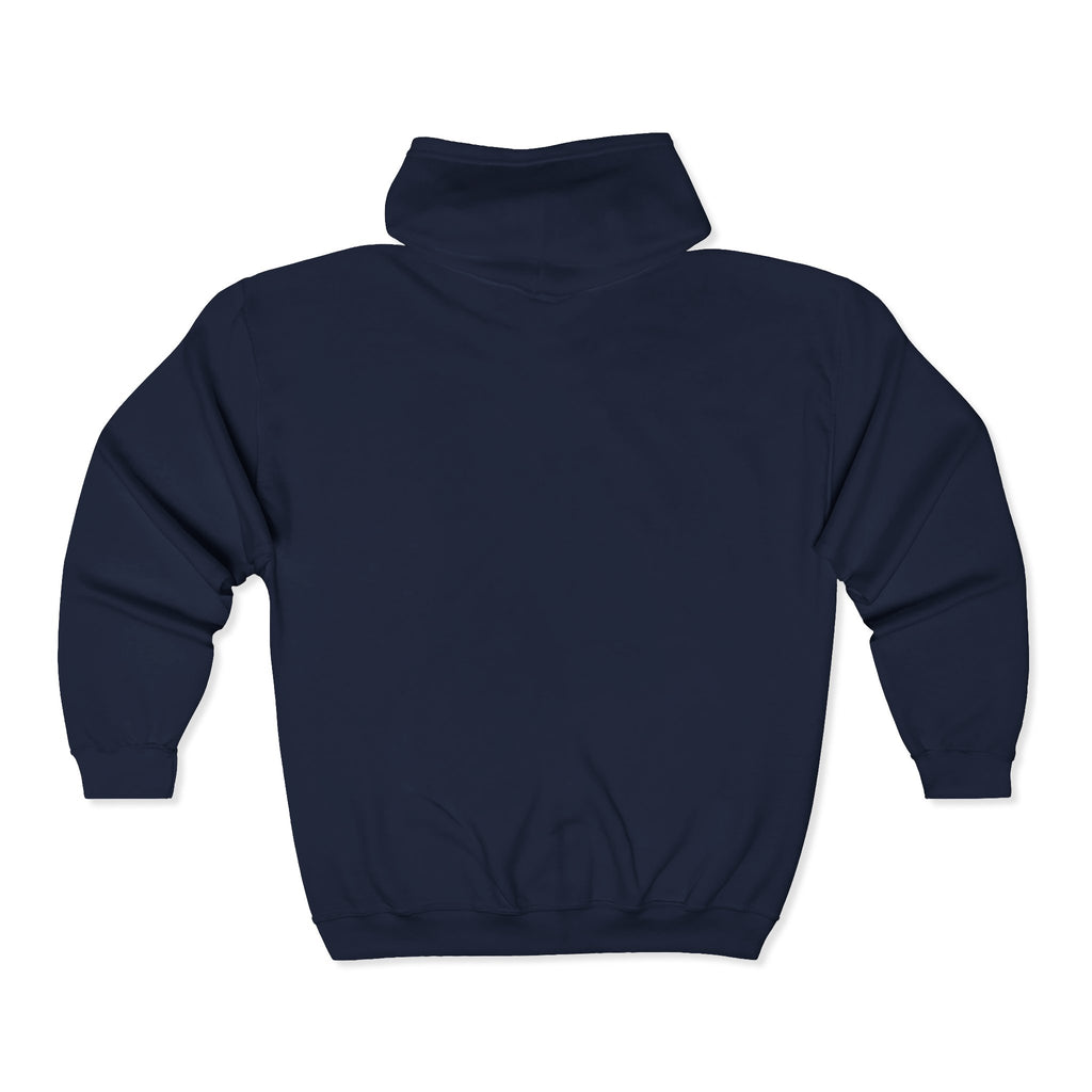 Tarbix Academy Zip Hoodie – Black Full-Zip Sweatshirt with Gold Crest