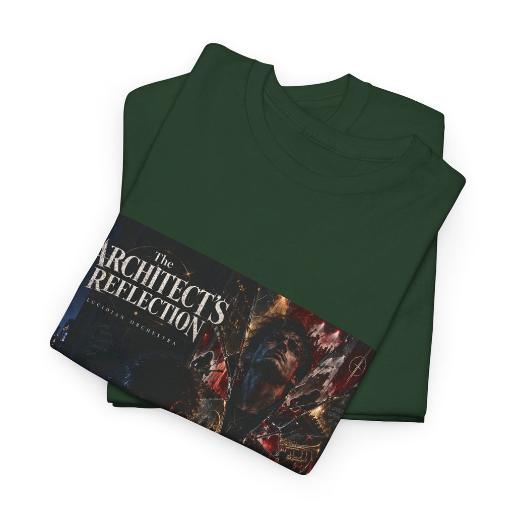 The Architect’s Reflection Band Tee — Dark Industrial Album Art T-Shirt