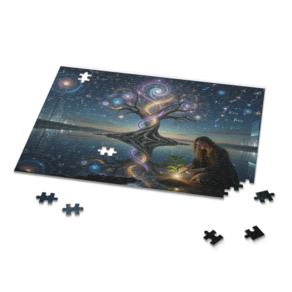 Mystical Tree of Life Jigsaw Puzzle — Spiritual Night Sky 120/252/500-Piece