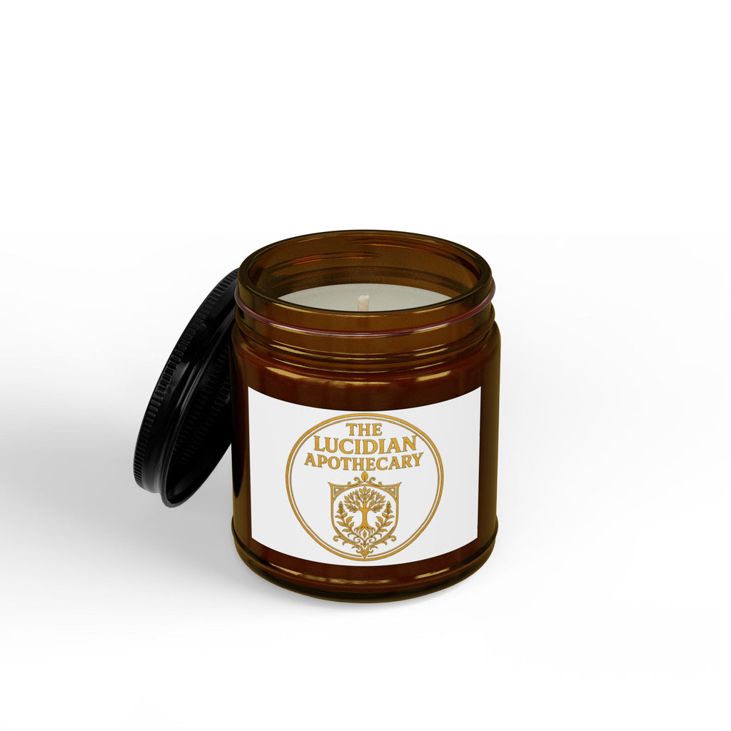 Lucidian Apothecary Scented Soy Candle - Amber Jar with Black Lid (4oz & 9oz)