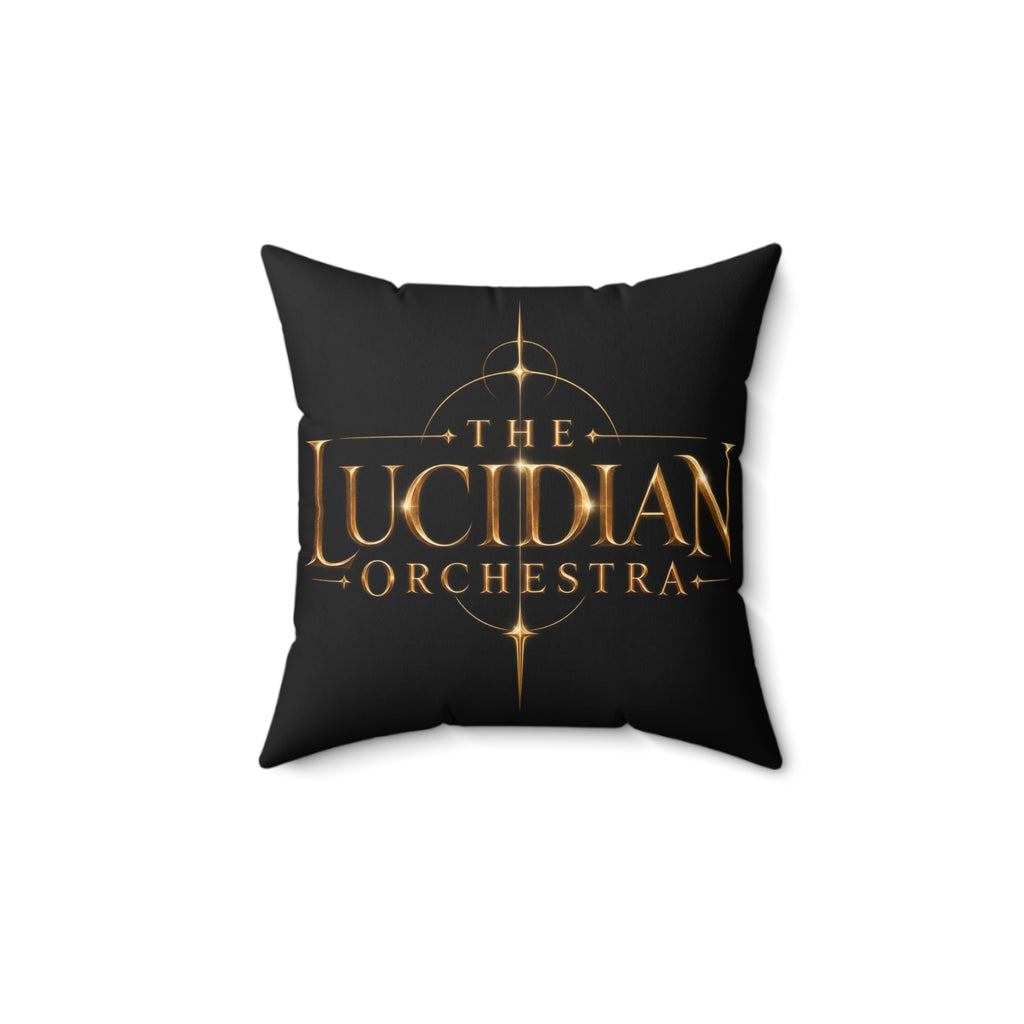 Lucidian Orchestra Gold Emblem Pillow