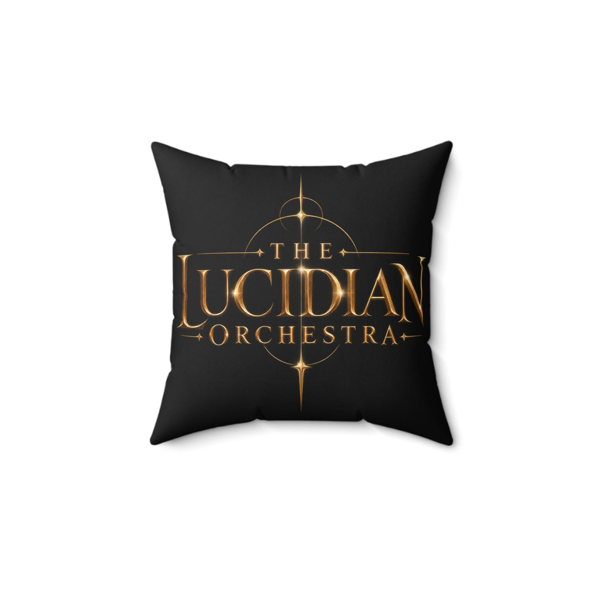 Lucidian Orchestra Gold Emblem Pillow