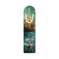 Fantasy City Metal Bookmark – Steampunk Airship & Mystic Portal Reading Marker