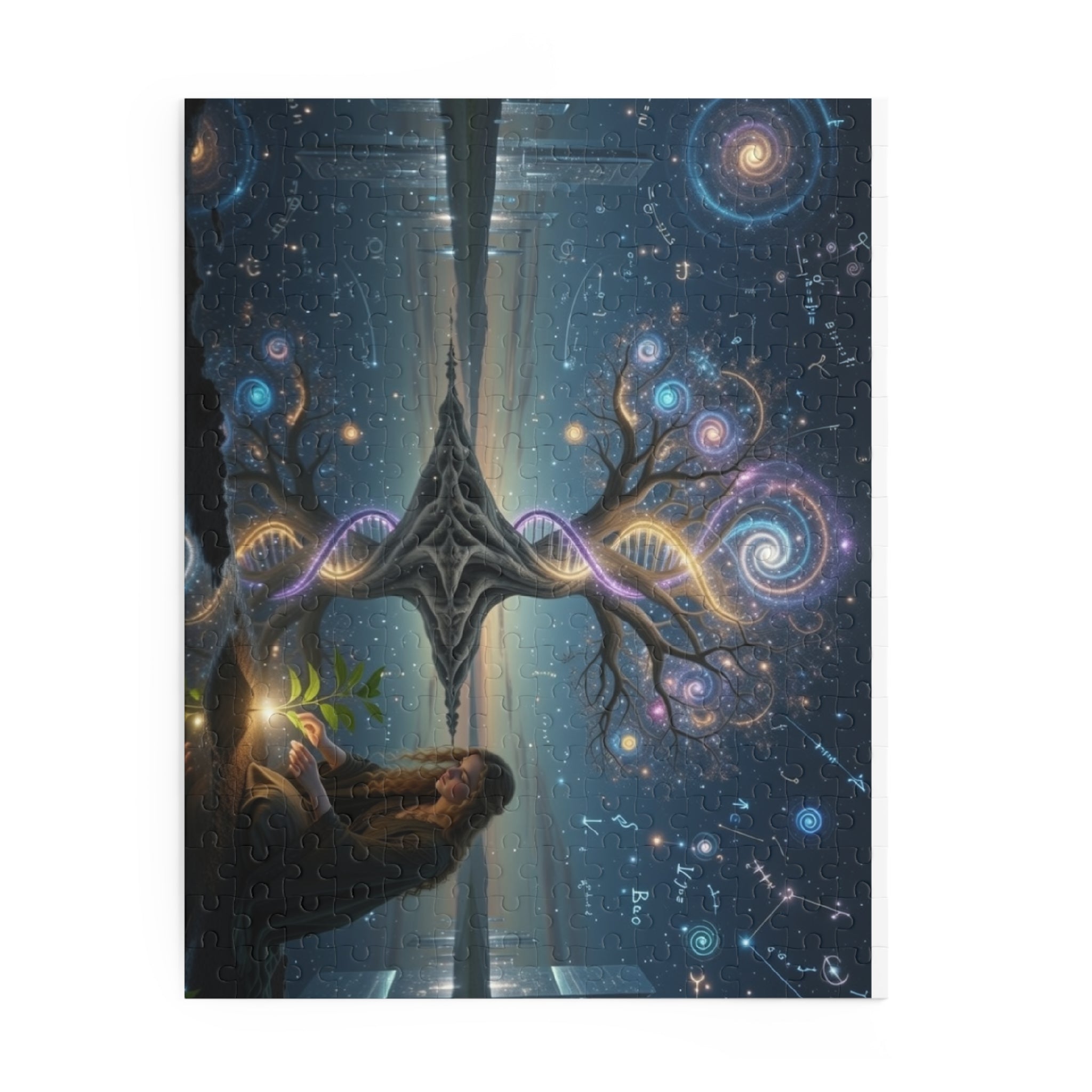 Mystical Tree of Life Jigsaw Puzzle — Spiritual Night Sky 120/252/500-Piece