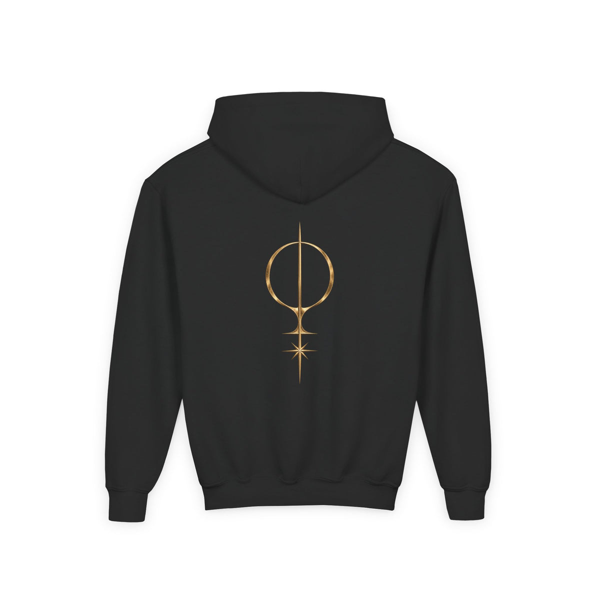 Youth Hoodie — 'The Lucidian Orchestra' Gold Logo Pullover