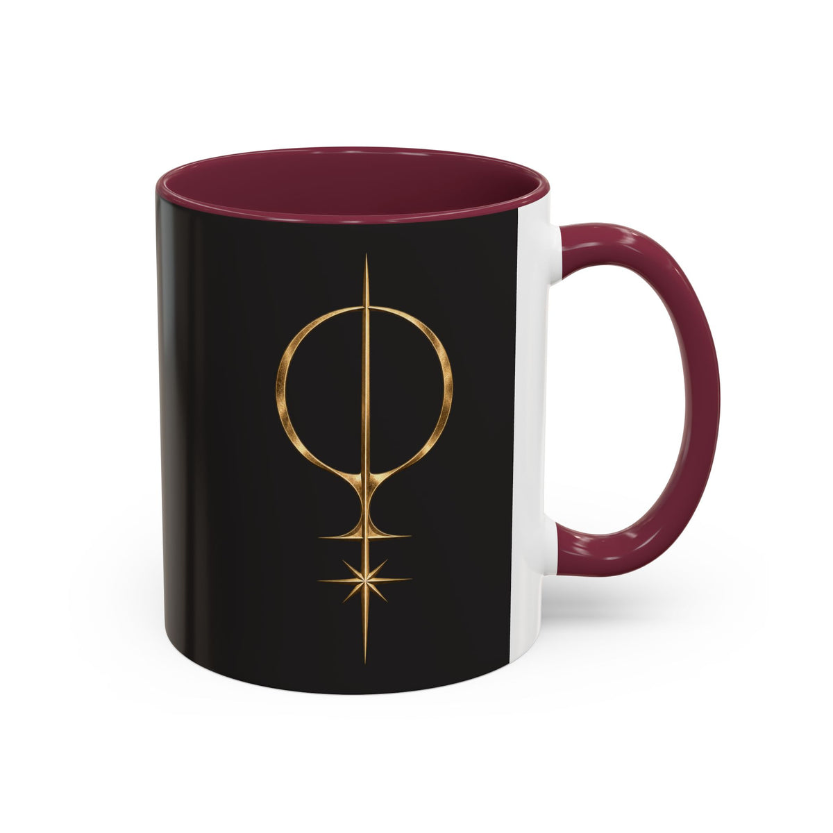 Black Gold Logo Mug — 11oz Ceramic Coffee Cup