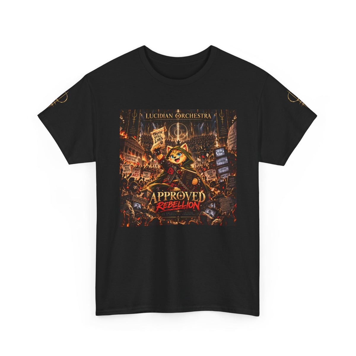 Approved Rebellion Band Tee — Lucidian Orchestra Concert Shirt