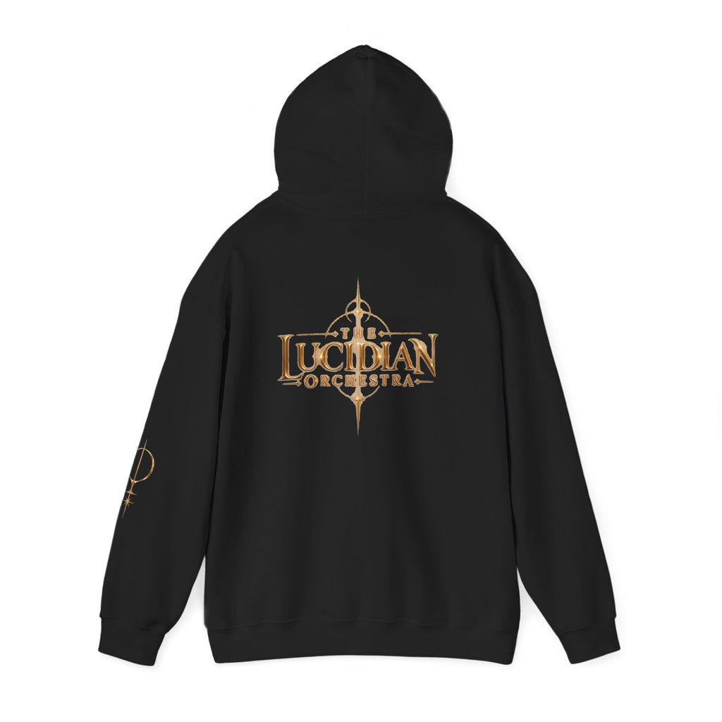 Lucidian Orchestra Logo Hoodie — Symphonic Metal Band Hoodie