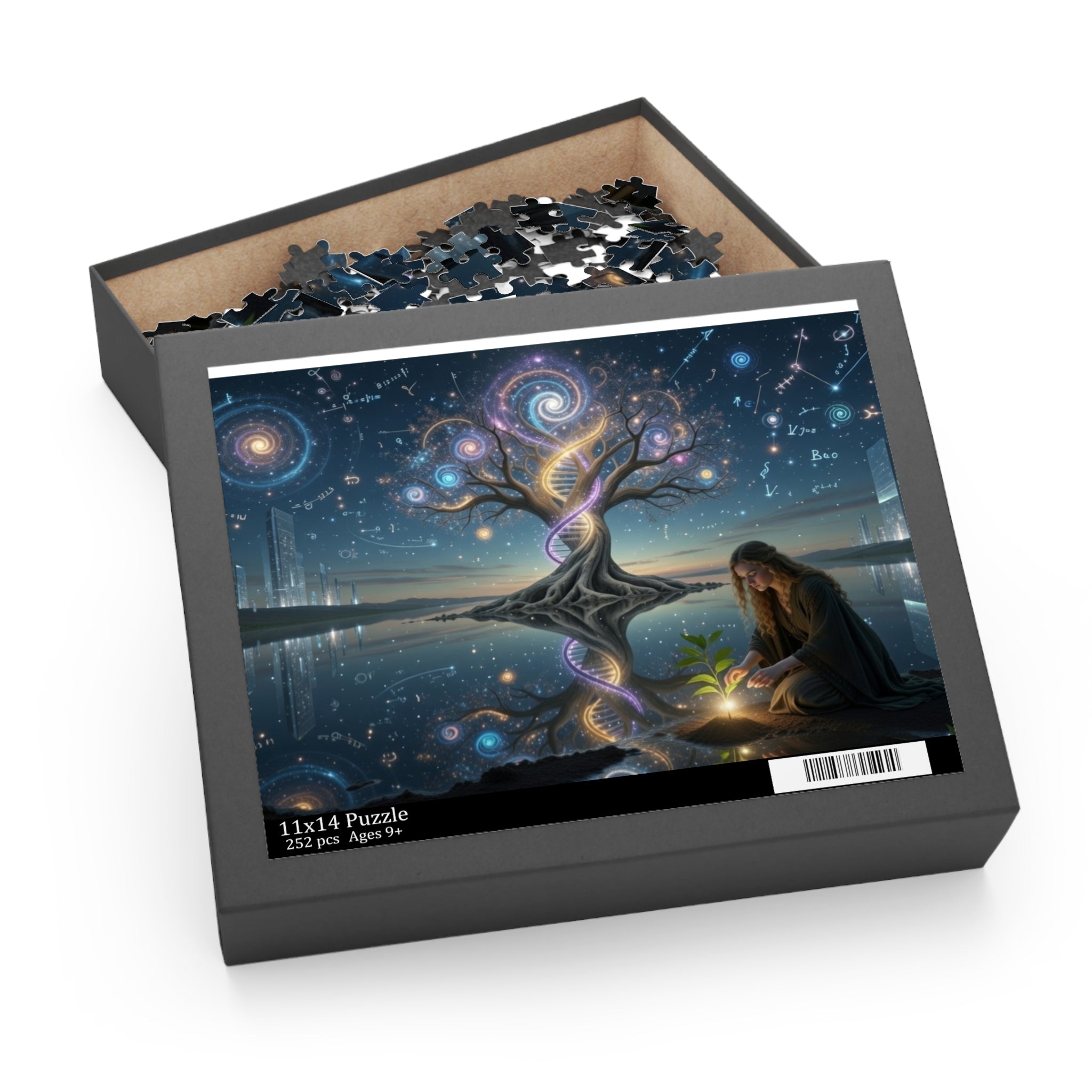 Mystical Tree of Life Jigsaw Puzzle — Spiritual Night Sky 120/252/500-Piece