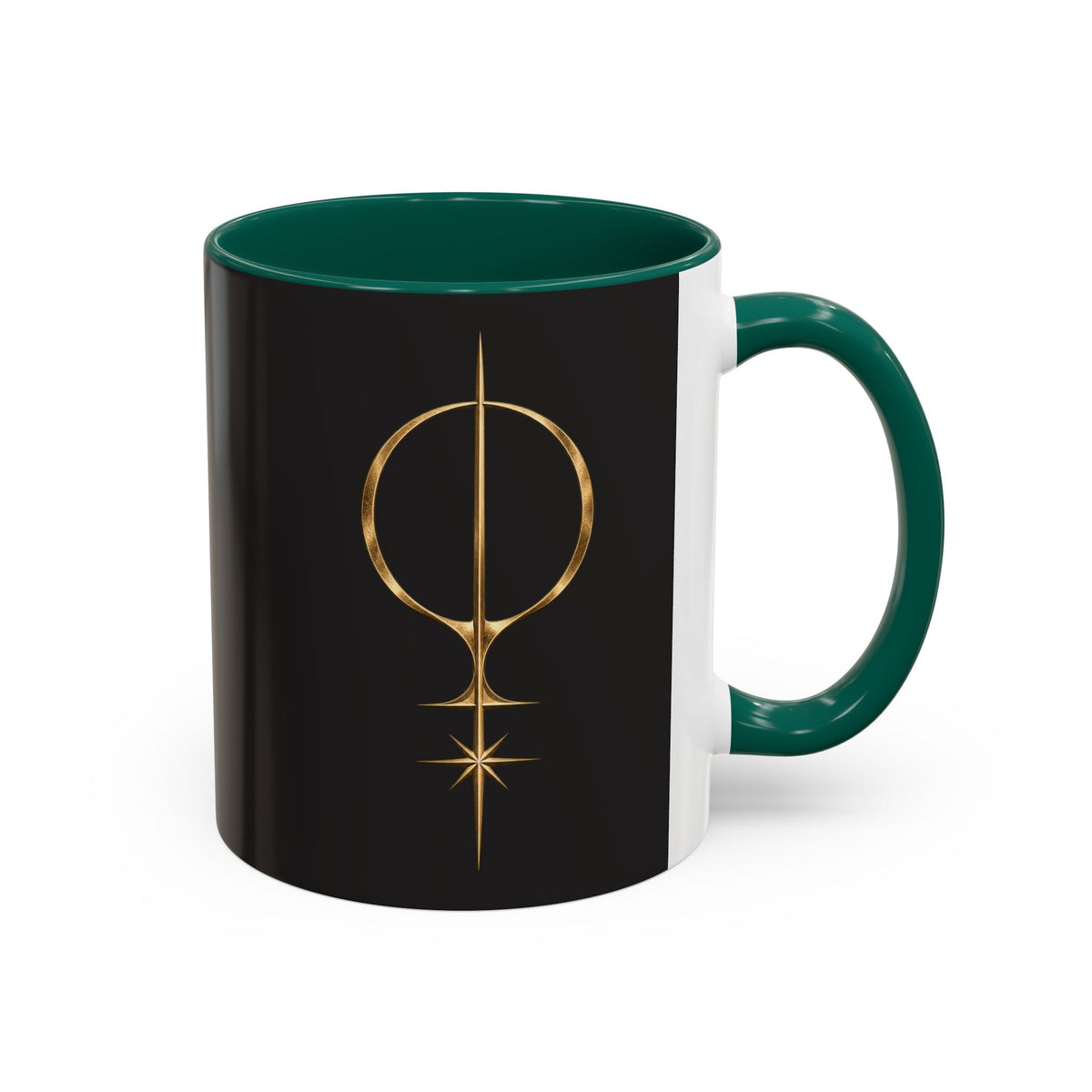 Black Gold Logo Mug — 11oz Ceramic Coffee Cup