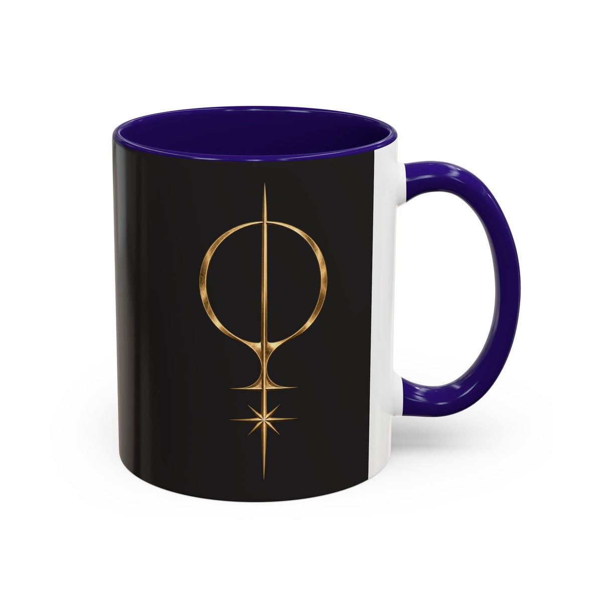 Black Gold Logo Mug — 11oz Ceramic Coffee Cup
