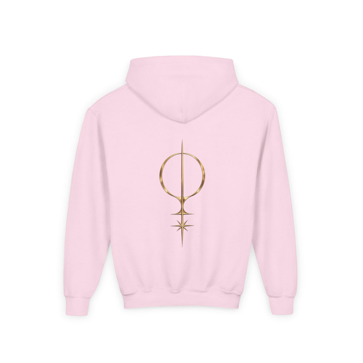Youth Hoodie — 'Approved Mutation' Graphic Hoodie with Gold Symbol Back