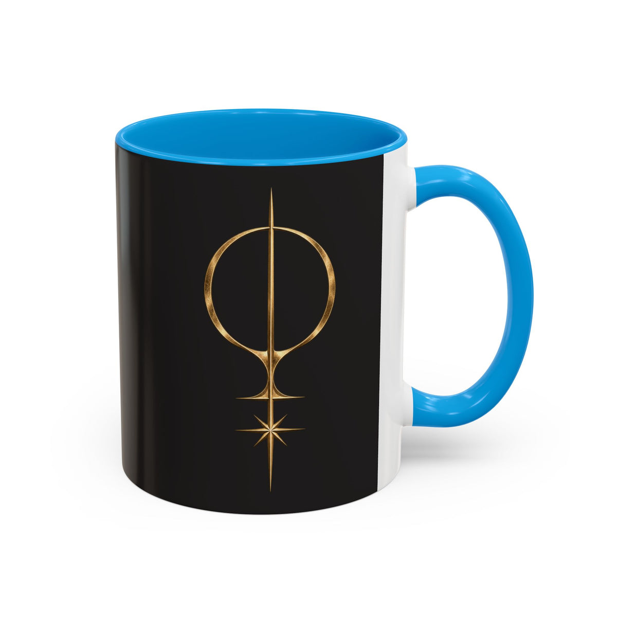 Black Gold Logo Mug — 11oz Ceramic Coffee Cup