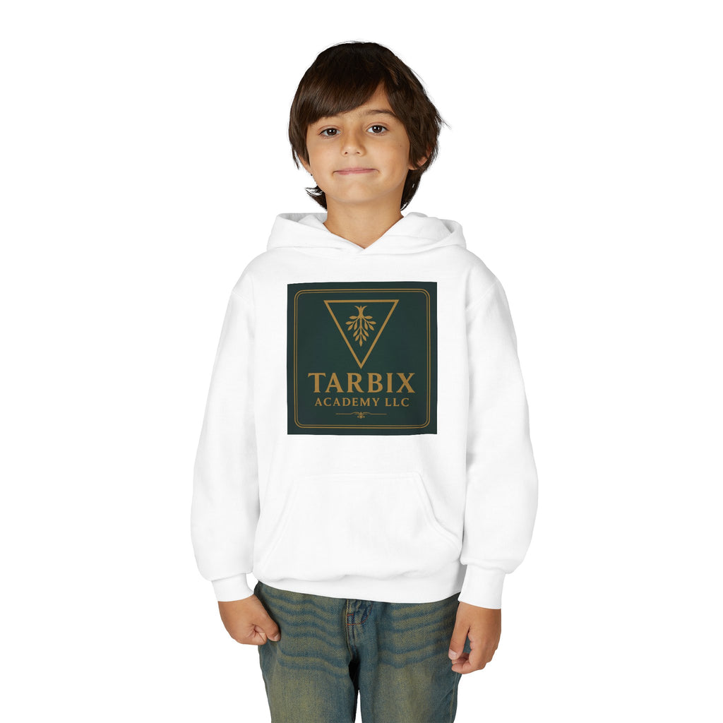 Tarbix Academy Youth Hoodie — Gold Emblem School Logo Sweatshirt