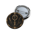Mystic Gold Sigil Pin Button — Occult Symbol Enamel-Style Badge